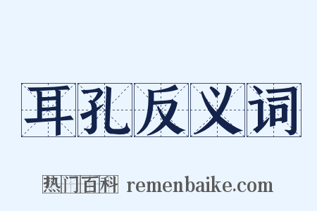 耳孔反义词是什么意思的图片